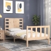 Estructura de cama con cabecero madera maciza