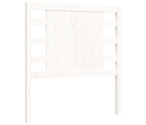 Estructura de cama sin colchón madera de pino blanca 90x200 cm