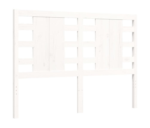 Estructura de cama sin colchón madera de pino blanca 120x200 cm