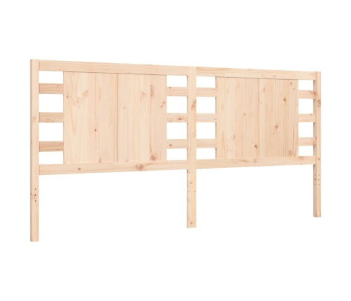 Estructura de cama sin colchón madera maciza de pino 200x200 cm