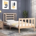 Estructura de cama con cabecero madera maciza