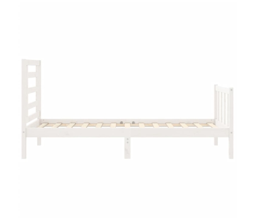 Estructura cama sin colchón madera maciza pino blanca 100x200cm