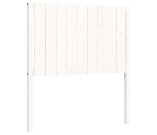 Estructura de cama sin colchón madera de pino blanca 90x200 cm