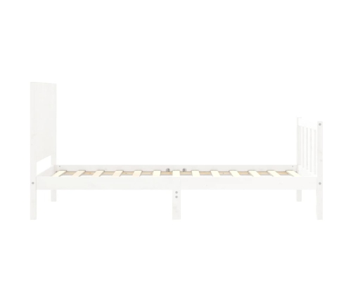 Estructura cama sin colchón madera maciza pino blanca 100x200cm