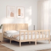 Estructura de cama sin colchón madera maciza de pino 160x200 cm