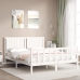 Estructura de cama sin colchón madera maciza de pino 160x200 cm
