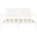 Estructura de cama sin colchón madera maciza de pino 160x200 cm