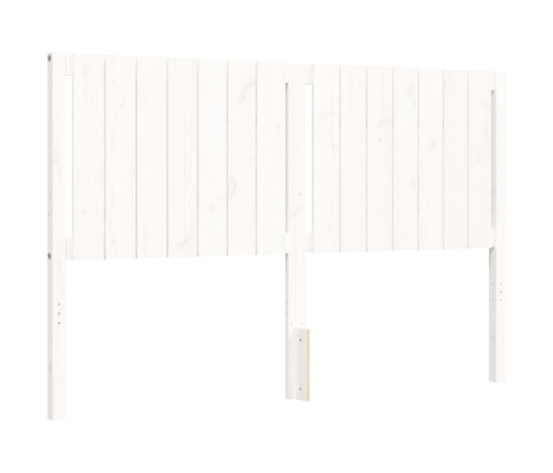 Estructura de cama sin colchón madera maciza de pino 160x200 cm