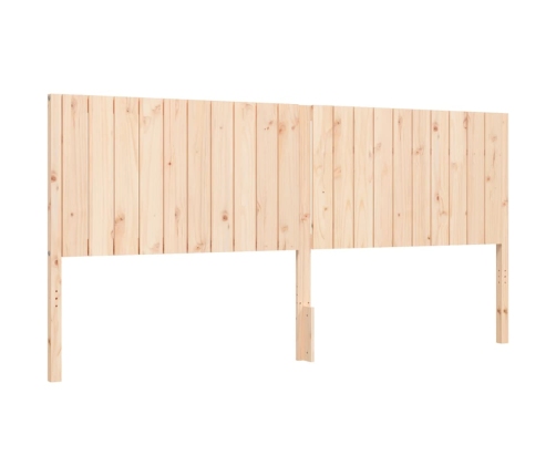 Estructura de cama sin colchón madera maciza de pino 200x200 cm