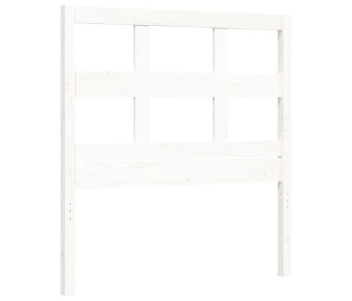 Estructura de cama sin colchón madera de pino blanca 90x200 cm