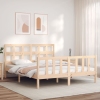 Estructura de cama sin colchón madera maciza de pino 160x200 cm