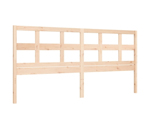 Estructura de cama sin colchón madera maciza de pino 200x200 cm