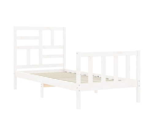 Estructura cama sin colchón madera maciza pino blanca 100x200cm