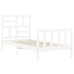 Estructura cama sin colchón madera maciza pino blanca 100x200cm