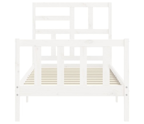 Estructura cama sin colchón madera maciza pino blanca 100x200cm