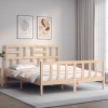 Estructura de cama sin colchón madera maciza de pino 160x200 cm