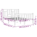 Estructura de cama sin colchón madera maciza de pino 140x190 cm