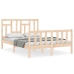 Estructura de cama sin colchón madera de pino blanca 140x200 cm