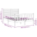 Estructura de cama sin colchón madera maciza de pino 140x190 cm
