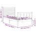 Estructura de cama sin colchón madera maciza de pino 90x200 cm