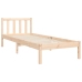 Estructura de cama sin colchón madera maciza de pino 90x200 cm