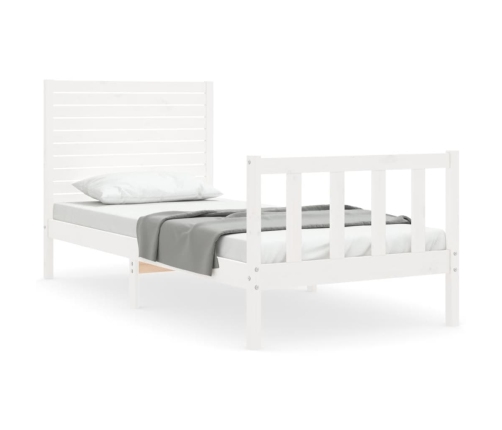 Estructura cama sin colchón madera maciza pino blanca 100x200cm