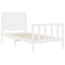 Estructura cama sin colchón madera maciza pino blanca 100x200cm