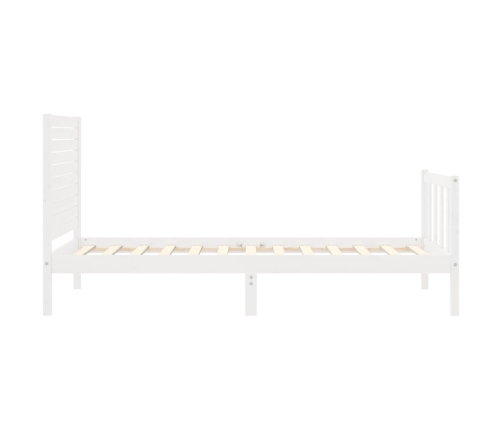 Estructura cama sin colchón madera maciza pino blanca 100x200cm