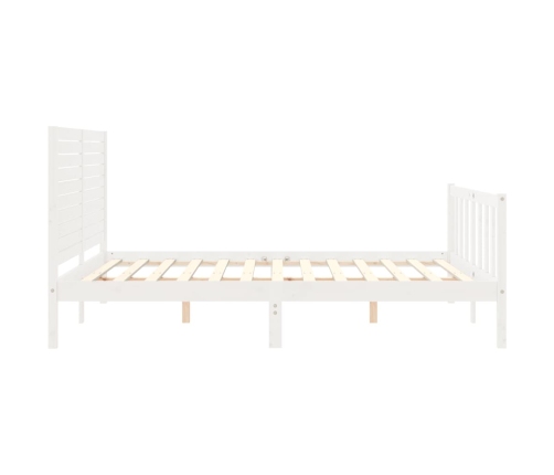 Estructura de cama sin colchón madera maciza de pino 160x200 cm