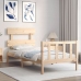 Estructura de cama con cabecero madera maciza