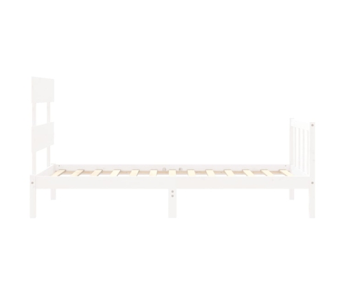 Estructura cama sin colchón madera maciza pino blanca 100x200cm