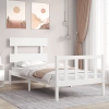 Estructura cama sin colchón madera maciza pino blanca 100x200cm