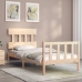 Estructura de cama con cabecero madera maciza