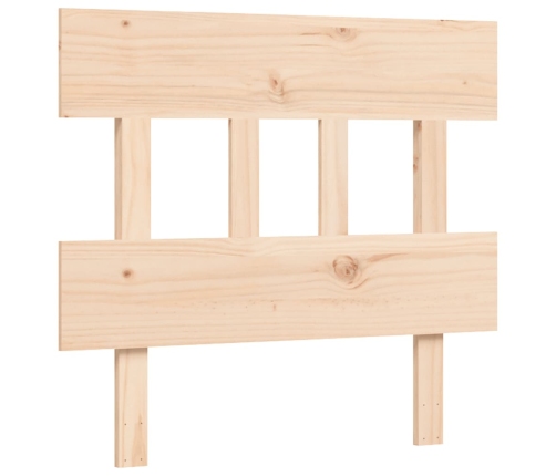 Estructura de cama con cabecero madera maciza