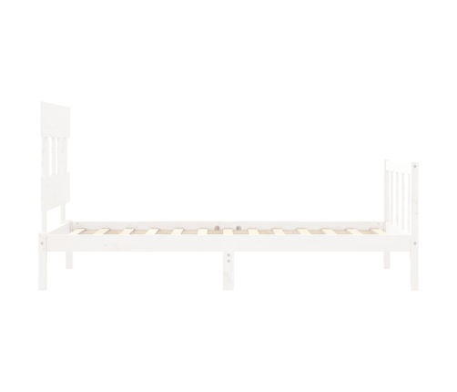 Estructura cama sin colchón madera maciza pino blanca 100x200cm