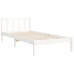 Estructura cama sin colchón madera maciza pino blanca 100x200cm