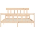 Estructura de cama sin colchón madera maciza de pino 160x200 cm