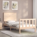 Estructura de cama con cabecero madera maciza