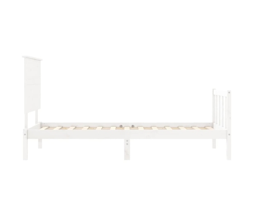 Estructura cama sin colchón madera maciza pino blanca 100x200cm