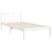 Estructura cama sin colchón madera maciza pino blanca 100x200cm