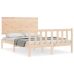 Estructura de cama sin colchón madera de pino blanca 140x200 cm