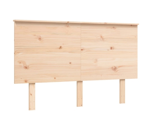 Estructura de cama sin colchón madera de pino blanca 140x200 cm