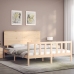 Estructura de cama sin colchón madera maciza de pino 160x200 cm