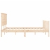 Estructura de cama sin colchón madera maciza de pino 160x200 cm
