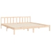 Estructura de cama de matrimonio con cabecero madera maciza