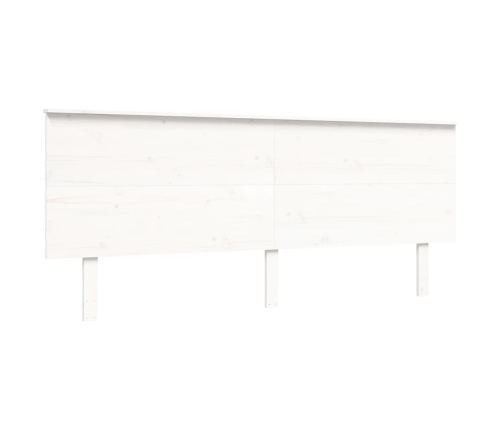 Estructura de cama sin colchón madera maciza blanca 200x200 cm