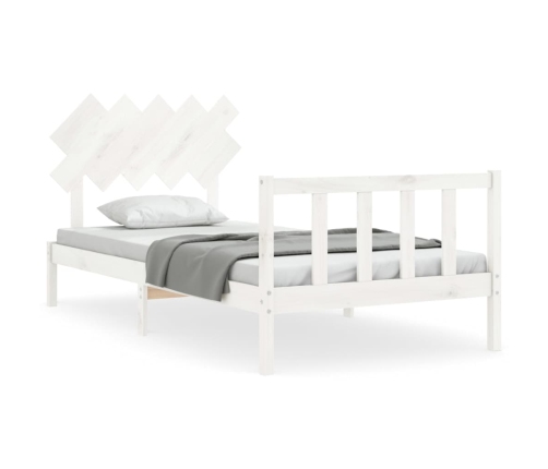 Estructura cama sin colchón madera maciza pino blanca 100x200cm