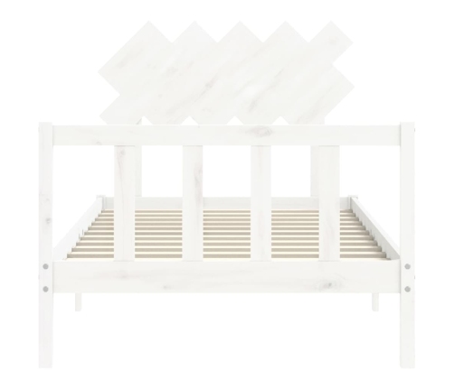 Estructura cama sin colchón madera maciza pino blanca 100x200cm