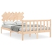 Estructura de cama sin colchón madera de pino maciza 120x200 cm