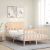 Estructura de cama sin colchón madera de pino maciza 120x200 cm